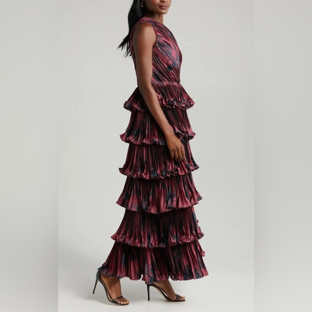 Hutch Enza Tiered One-Shoulder Gown - Picture 5 of 8